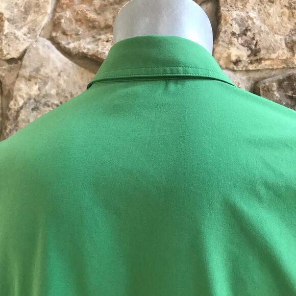 Eddie Bauer Green Button Down Short Sleeve Shirt Men's Size Large - Picture 5 of 7